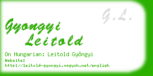 gyongyi leitold business card