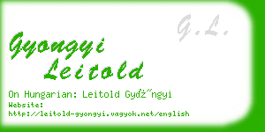 gyongyi leitold business card